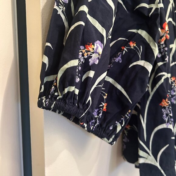 Anthropologie Maeve floral Bubble-Sleeve Blouse sz 3X--SOLD OUT on Anthro site - Picture 9 of 13